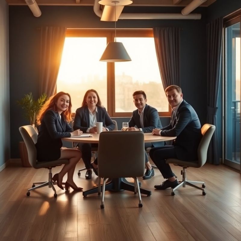 Echipa Modern Casa în biroul din Craiova cu accente indigo